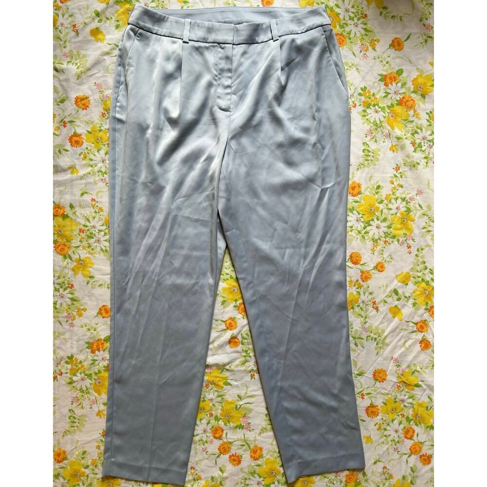 Alfani light blue satin pants size 12